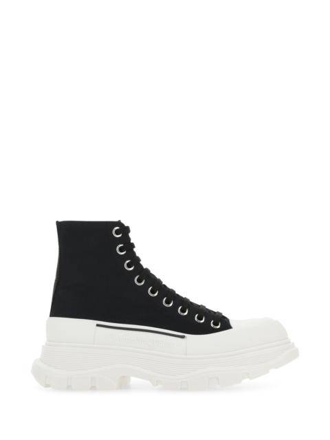 Alexander McQueen Black canvas Tread Slick sneakers