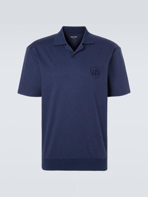 GIORGIO ARMANI Cotton jersey polo shirt