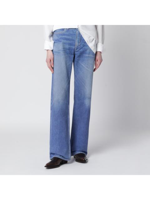 Our Legacy Our Legacy Wata Cut Jeans With Aurora Blue Digital Print Women
