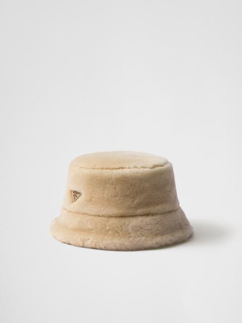 Prada Shearling bucket hat
