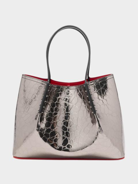 Cabarock Small Crocodile Embossed Leather Tote Bag