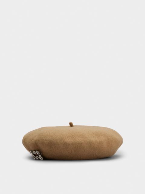 Roger Vivier Efflorescence Beret in wool