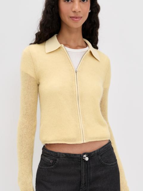 rag & bone Leva Long Sleeve Zip Sweater