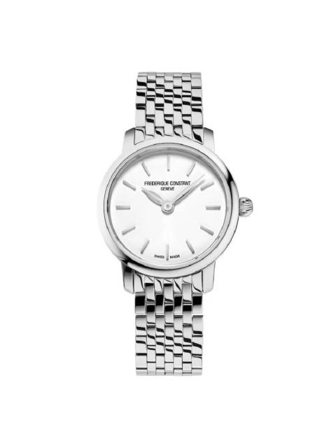 Other Designers Frederique Constant Classics Slimline Quartz White Dial Ladies Watch FC-200S6B