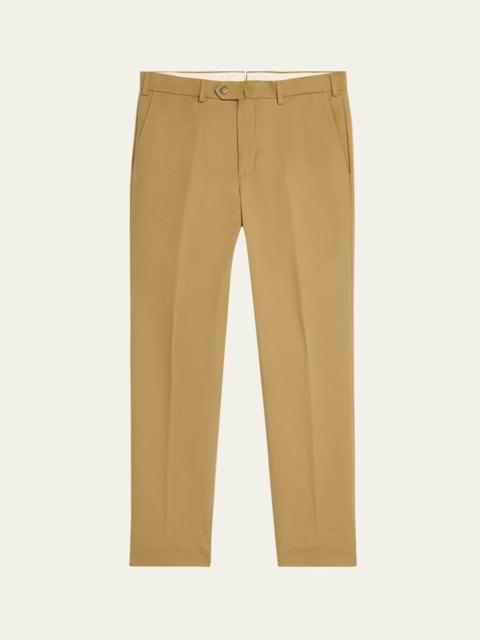 Loro Piana Men's Carlo Hyannis Straight Cotton Trousers
