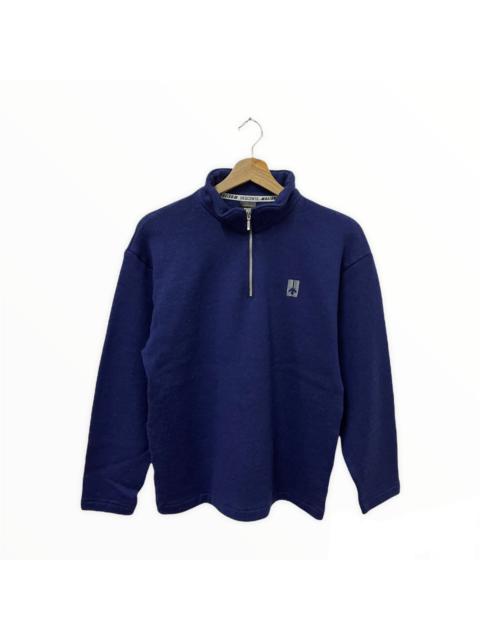 Other Designers Vintage - Japanese Brand Descente Mini Logo Half Zip Sweatshirt