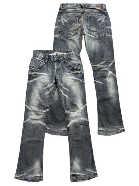 Other Designers Nicole Club - Nicole Japan Goth Lowrise Black Flare Denim Jeans 30x31 lgb