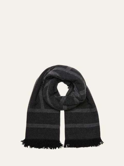 Totême Monogram Wool-Cashmere Scarf