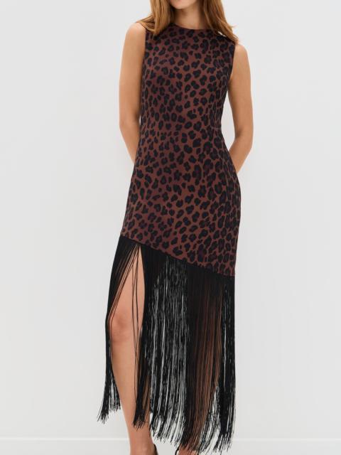 SIMONMILLER Casablanca Crepe Fringe Dress