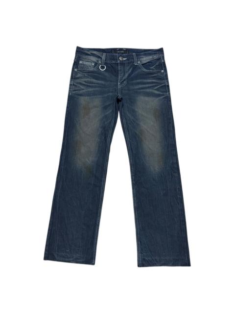 Other Designers Le Grande Bleu (L.G.B.) - Lagust Coated Denim Flare Jeans