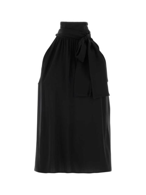 Valentino Valentino Garavani Women Black Crepe Top
