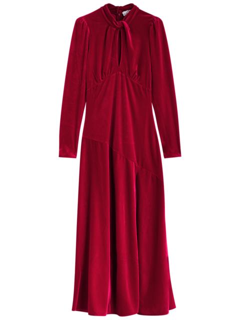 GANNI Ganni Velvet Maxi Dress