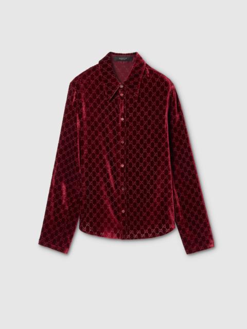 GUCCI Stretch GG velvet devoré shirt