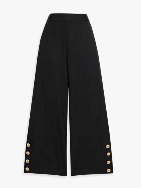 SIMKHAI Miki cropped twill wide-leg pants
