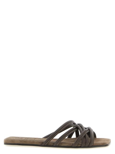 Brunello Cucinelli Brunello Cucinelli Women Leather Slides