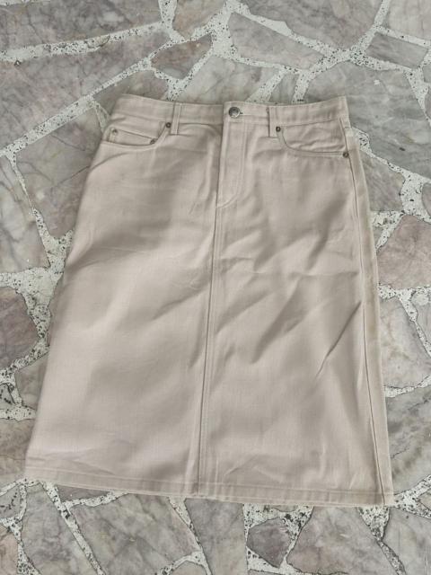 A.P.C. A.P.C Vintage Midi White Skirt