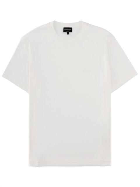 GIORGIO ARMANI COTTON T-SHIRT WITH LOGO