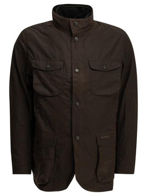 Barbour Barbour Ogston Wax Quilted Jacket Brown