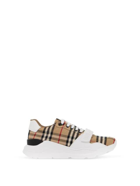 Burberry Check Fabric Sneakers Size EU 42 for Men