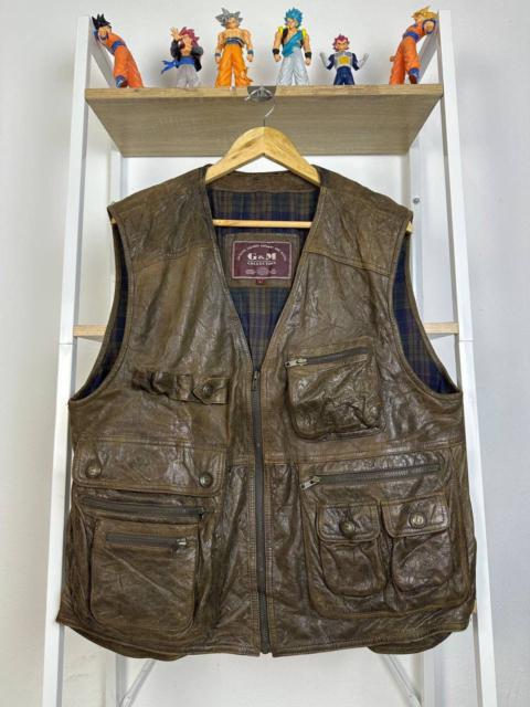RARE VINTAGE MONGOLIAN LEATHER VEST