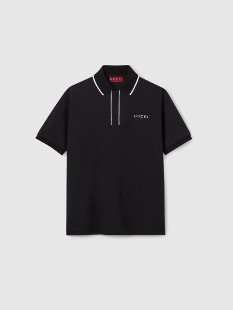GUCCI Gucci Polo In Piquet Cotton With Logo