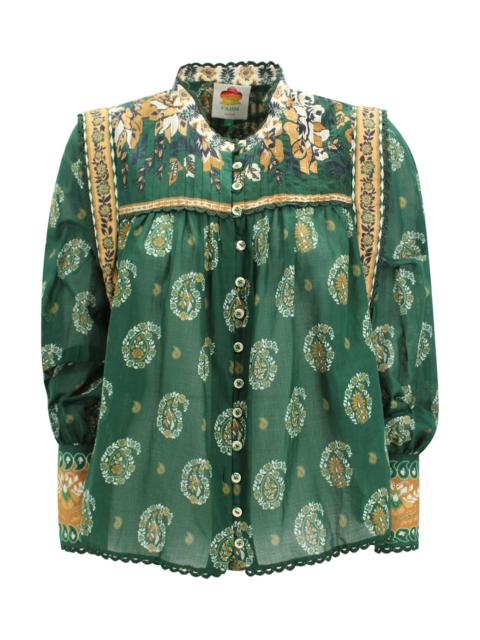 FARM RIO Tayla Paisley Print Shirt