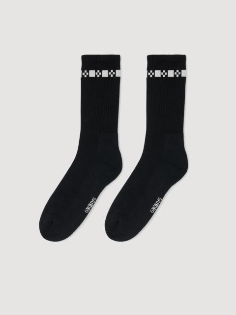 Sandro EMBROIDERED SOCKS