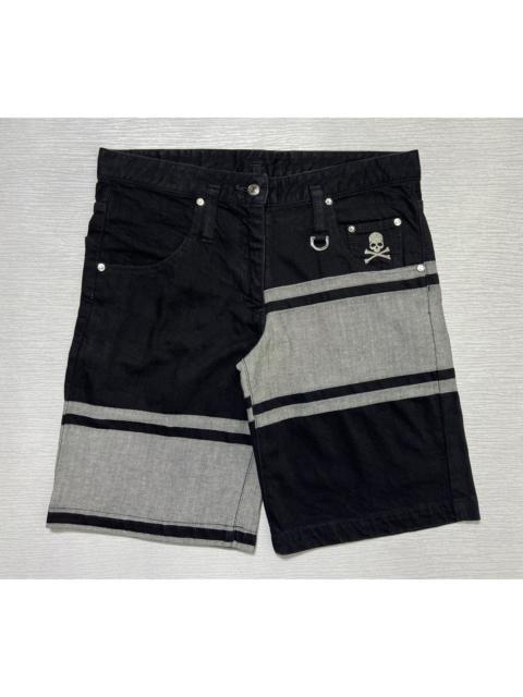 mastermind JAPAN Mastermind Japan - Skull Logo Denim Shorts
