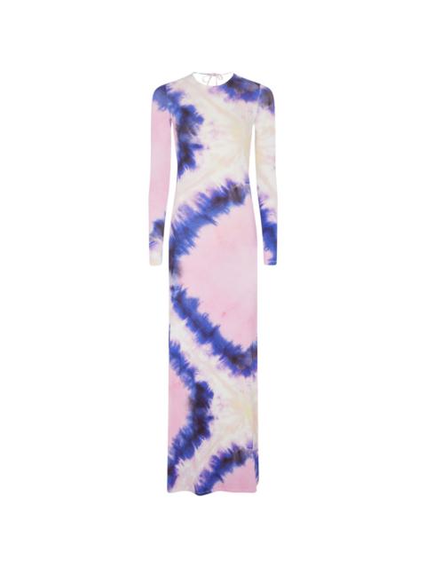 tie-dye print dress