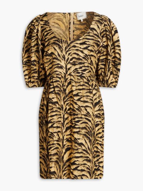 ba&sh Zola tiger-print woven mini dress