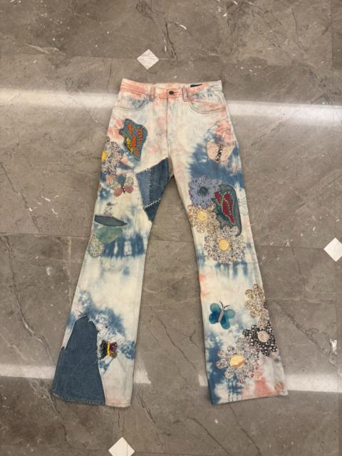 Kapital Kapital Crazy Papillon flared tie dye denim 