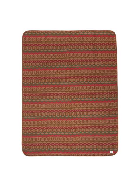 visvim BLANKET JACQAURD BROWN