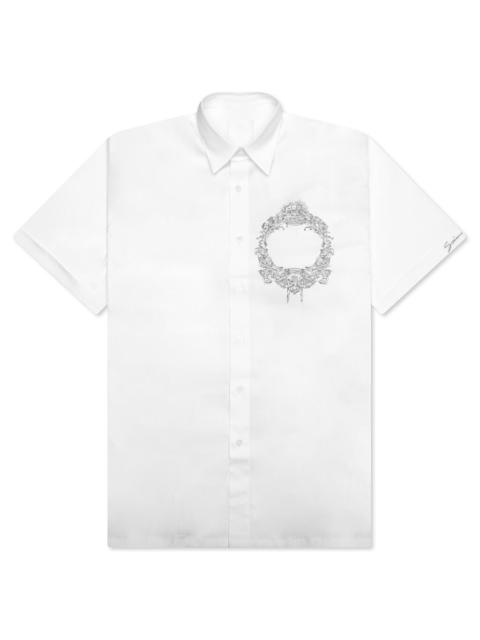 Givenchy SHORT SLEEVE MILITARY SHIRT - WHITE