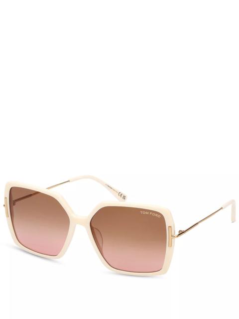TOM FORD Joanna Butterfly Sunglasses, 59mm