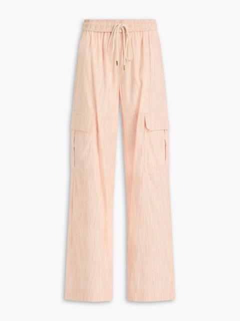 Zimmermann Striped linen-blend cargo pants