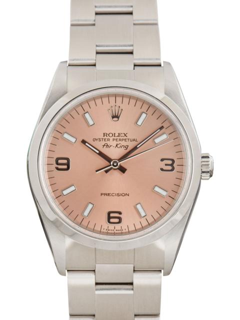 ROLEX Pre-owned Rolex Air-King 14000 Salmon Dial