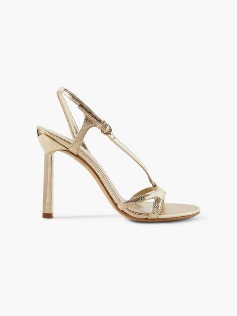 FERRAGAMO Metallic leather sandals
