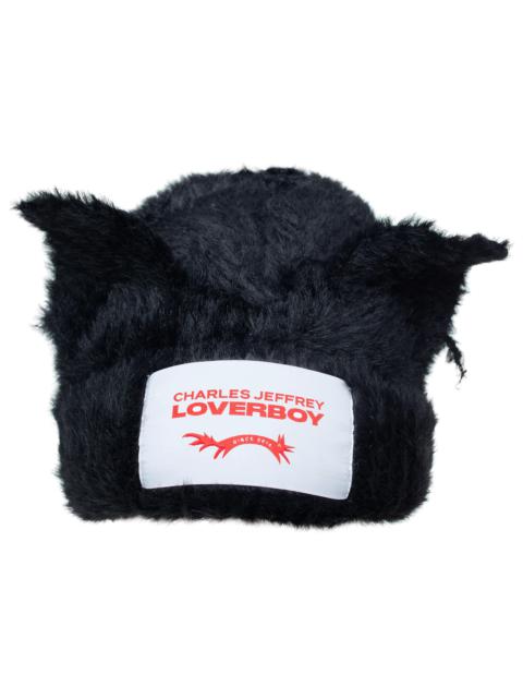 CHARLES JEFFREY LOVERBOY BLACK LOGO BEANIE