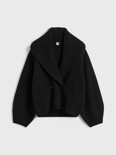 TOTEME Shawl-lapel cardigan black