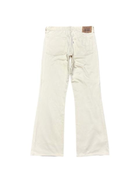 Levi's Vintage Levis 517 White Cream Denim Flare Jeans Hedi Slimane