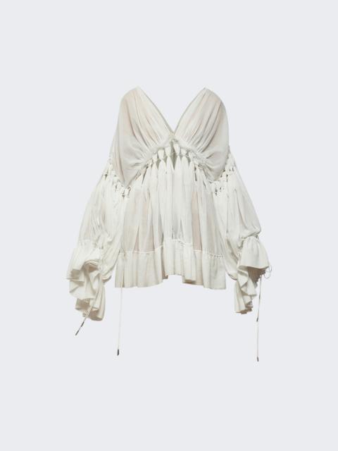 CHRISTOPHER ESBER Sirocco Cotton Muslin Dress White