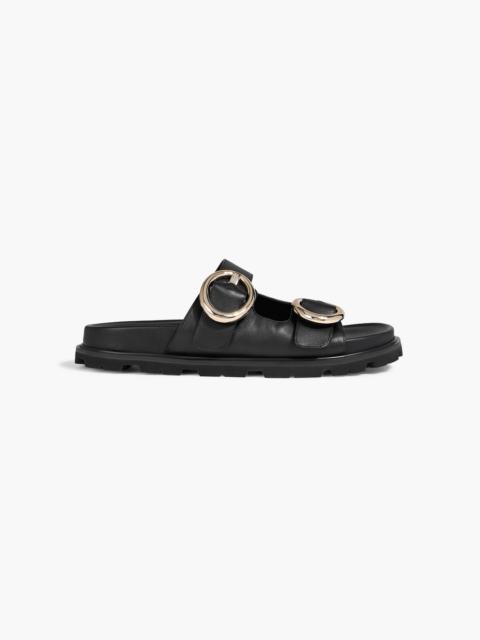 Stuart Weitzman Benni buckled leather sandals