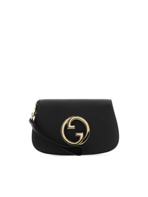 GUCCI Black Leather Gucci Blondie Clutch