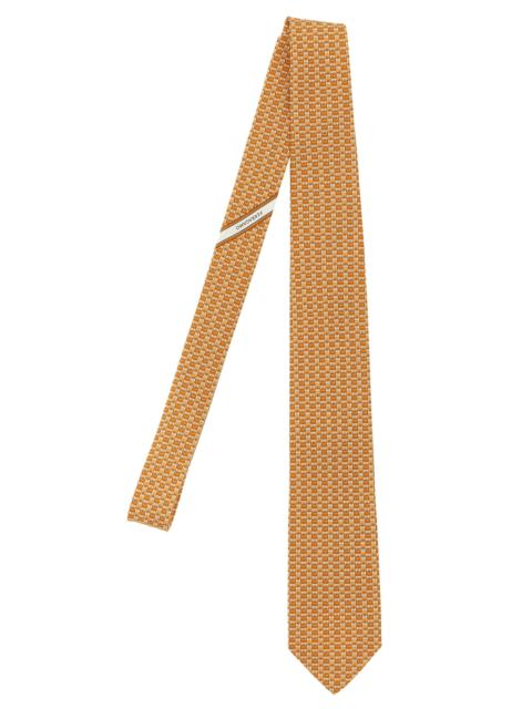 FERRAGAMO Ferragamo Men 'Gancini' Print Tie