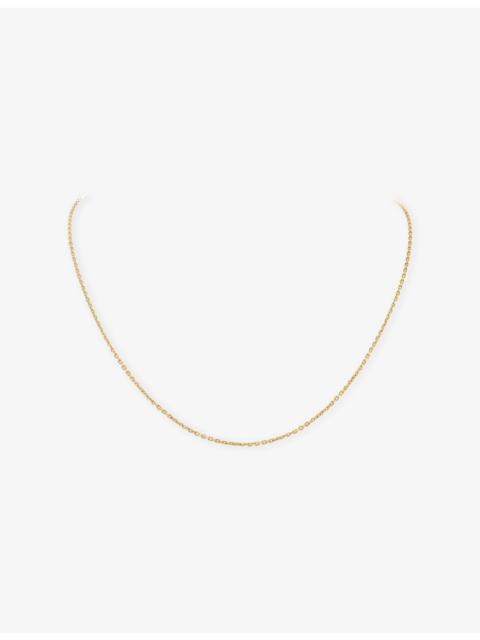 Van Cleef & Arpels Angle Filed Trace Chain 18ct Yellow Gold Necklace