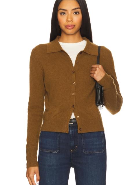 WHITE & WARREN Cashmere Collared Cardigan