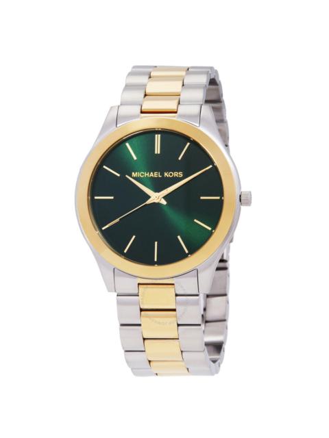MICHAEL KORS Michael Kors Slim Runway Quartz Green Dial Men's Watch MK9149