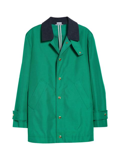 Thom Browne Thom Browne Unconstructed Cordura® Nylon Coat in Green at Nordstrom