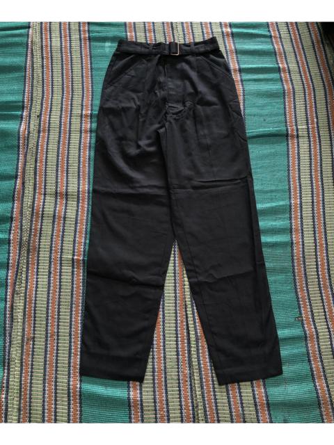 Gaultier Homme Objet - Junior Gaultier Black Pleats Belted Pants