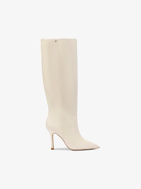 Larroudé Kate Boot In Ivory Leather